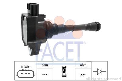 Катушка зажигания FACET 9.6451 для RENAULT KOLEOS