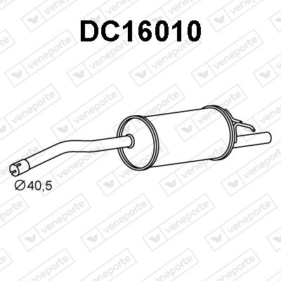 Глушитель выхлопных газов конечный VENEPORTE DC16010 для DACIA SANDERO
