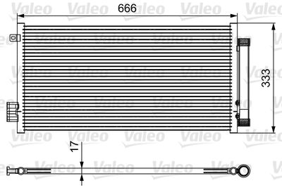 VALEO 814111 Радиатор кондиционера  для FIAT TIPO (Фиат Типо)