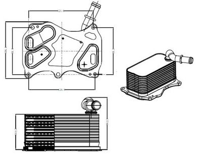 Oljekjøler, motorolje NRF 31839