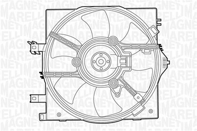 Вентилятор, охлаждение двигателя MAGNETI MARELLI 069422420010 для NISSAN PRIMERA