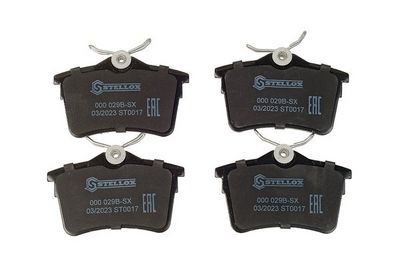 комплект спирачно феродо, дискови спирачки STELLOX 000 029B-SX