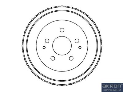 Тормозной барабан AKRON-MALÒ 1120081 для DAIHATSU TERIOS