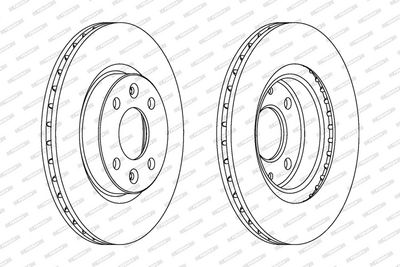 BREMSSCHEIBE FERODO DDF1096C 1