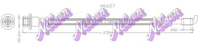Тормозной шланг KAWE H6627 для NISSAN CUBE