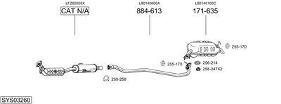 SISTEM DE ESAPAMENT BOSAL SYS03260