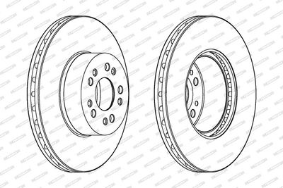 BREMSSCHEIBE FERODO DDF1061C1