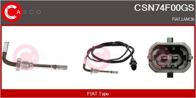 SENZOR TEMPERATURA GAZE EVACUARE