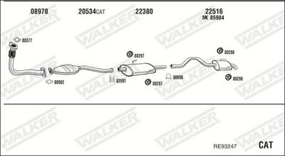 SISTEM DE ESAPAMENT WALKER RE93247