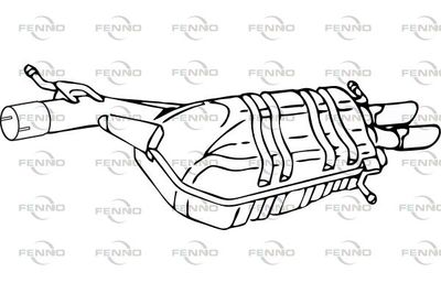 FENNO P11005 Глушитель выхлопных газов  для AUDI A4 (Ауди А4)