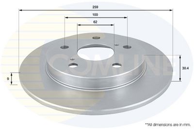 спирачен диск COMLINE ADC01145