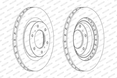 BREMSSCHEIBE FERODO DDF175C 2