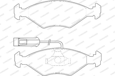 Комплект тормозных колодок, дисковый тормоз WAGNER WBP23218A для FIAT ALBEA
