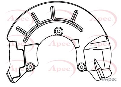 Splash Panel, brake disc APEC ASG1144