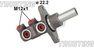 Главный тормозной цилиндр TRUSTING PF1158 для DAIHATSU CHARADE