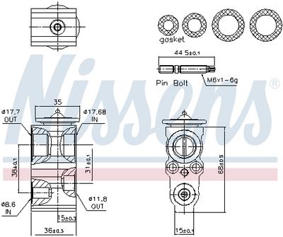 SUPAPA EXPANSIUNE CLIMA NISSENS 999432 5