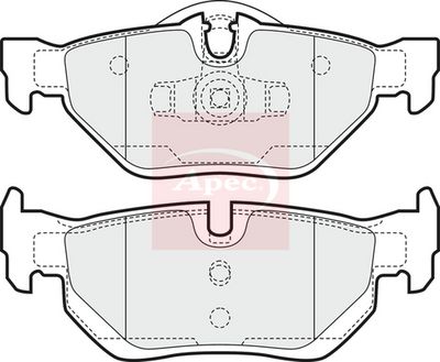 APEC Brake Pad Set, disc brake PAD1447