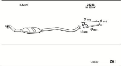 Układ wydechowy WALKER CI65031