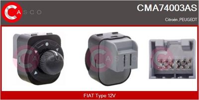 COMUTATOR REGLAJ OGLINDA CASCO CMA74003AS