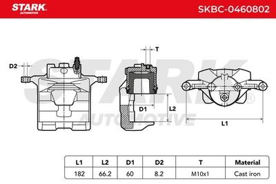 спирачен апарат STARK SKBC-0460802