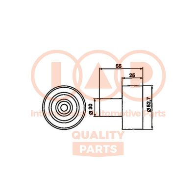 IAP QUALITY PARTS 127-13077 Натяжной ролик ремня ГРМ для NISSAN (Ниссан)