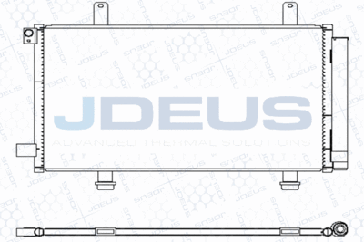 Конденсатор, кондиционер JDEUS M-7420220 для FIAT SEDICI