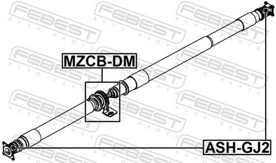 LAGAR CENTRAL CARDAN FEBEST MZCBDM 1
