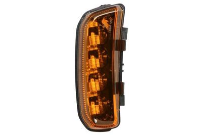 Controlelampje, zijkant Links (kleur van het glas: oranje, LED)