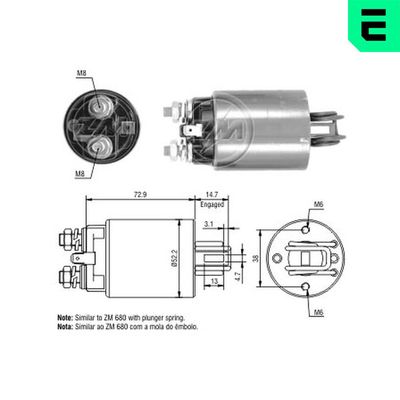 магнитен превключвател, стартер ERA ZM581