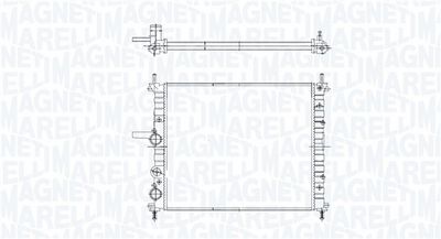 радиатор, охлаждане на двигателя MAGNETI MARELLI 350213224100