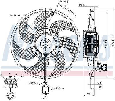 LüFTER MOTORKüHLUNG NISSENS 85703 5