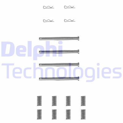 Комплектующие, колодки дискового тормоза DELPHI LX0177 для CHEVROLET NIVA