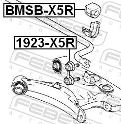 Link/Coupling Rod, stabiliser bar 1923-X5R