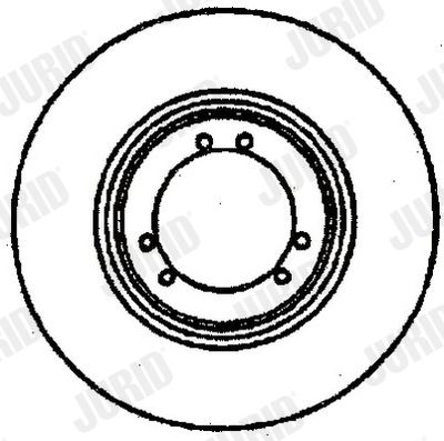 Тормозной диск JURID 561098J для CITROËN C35