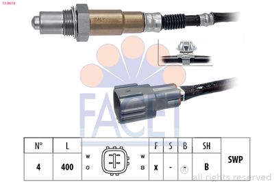 Sonda lambda FACET 10.8618