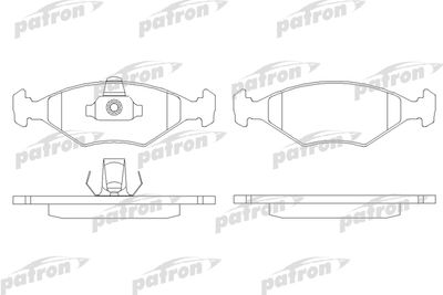 Комплект тормозных колодок, дисковый тормоз PATRON PBP896 для FIAT FIORINO