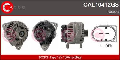 Генератор CASCO CAL10412GS для PORSCHE CAYMAN