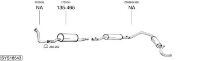 Układ wydechowy BOSAL SYS18543