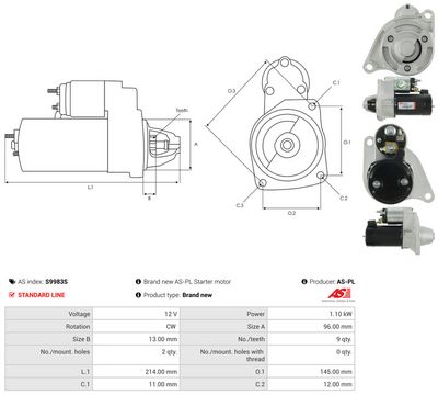 STARTER AS-PL S9983S 4