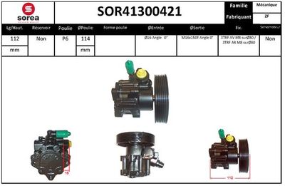 POMPA HIDRAULICA SISTEM DE DIRECTIE SNRA SOR41300421