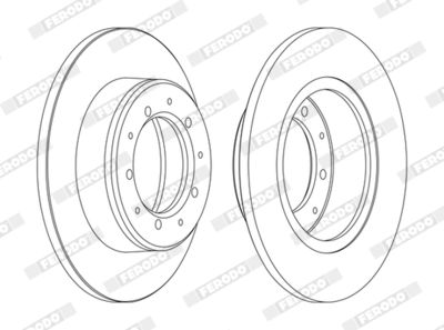 BREMSSCHEIBE FERODO DDF283C 2