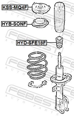 RULMENT SARCINA SUPORT ARC FEBEST KSSMQ4F 1