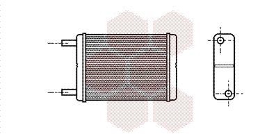VAN WEZEL 53006182 Радиатор печки  для TOYOTA (Тойота)
