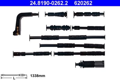 Сигнализатор, износ тормозных колодок ATE 24.8190-0262.2 для BMW Z4