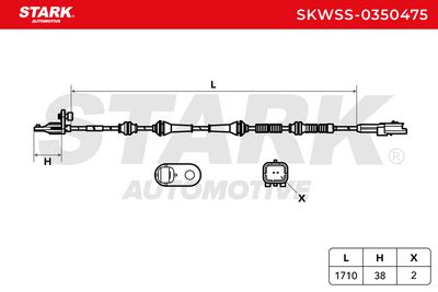 датчик, обороти на колелото STARK SKWSS-0350475