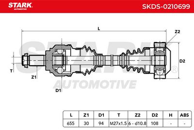 полуоска STARK SKDS-0210699