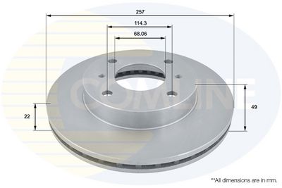 Brzdový kotouč COMLINE ADC0219V