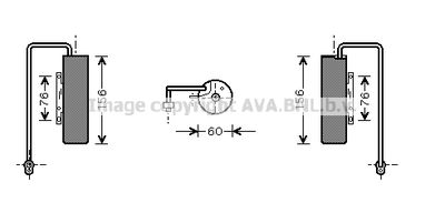 AVA-QUALITY-COOLING OLD336 Осушувач кондиціонера для CADILLAC (Кадиллак)