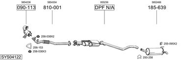 SISTEM DE ESAPAMENT BOSAL SYS04122