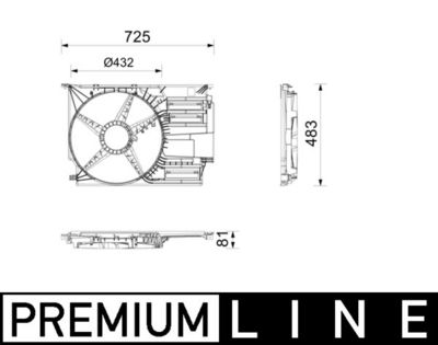 CARCASA VENTILATOR RADIATOR